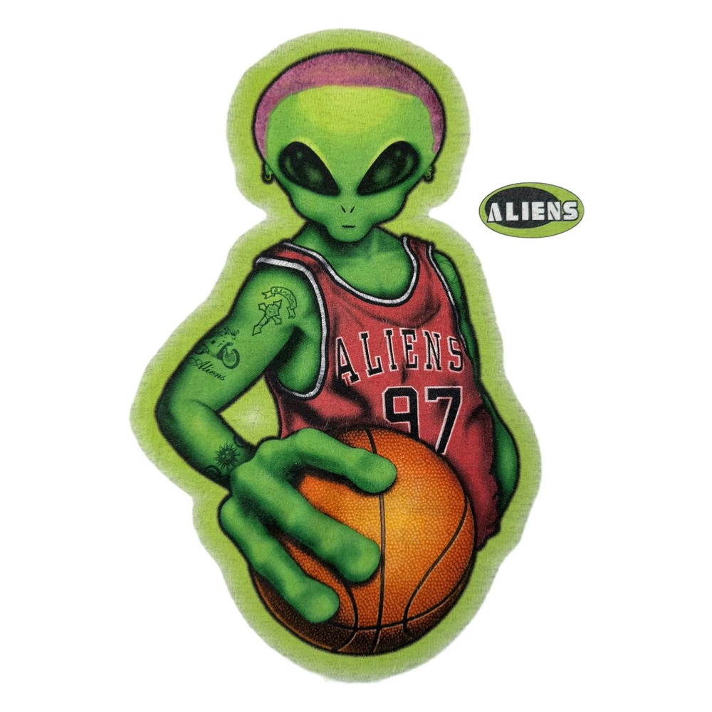 Alien Workshop T-Shirt Mens XL Grey Good 90s Rodman Alien Graphic Tee Tultex Tag - Picture 3 of 9